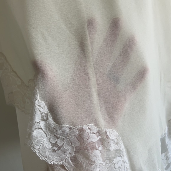 NWOT ASOS gorgeous fairytale sheer blouse with lace details size 4 - Picture 3 of 5